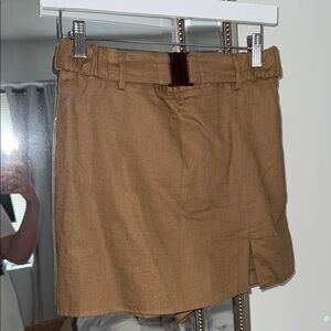 Zara Linen Skort with Belt